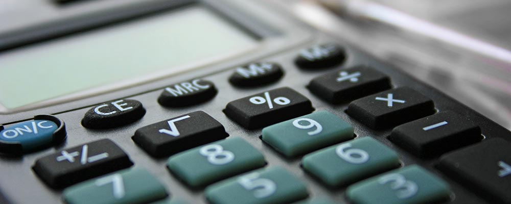 calculator closeup